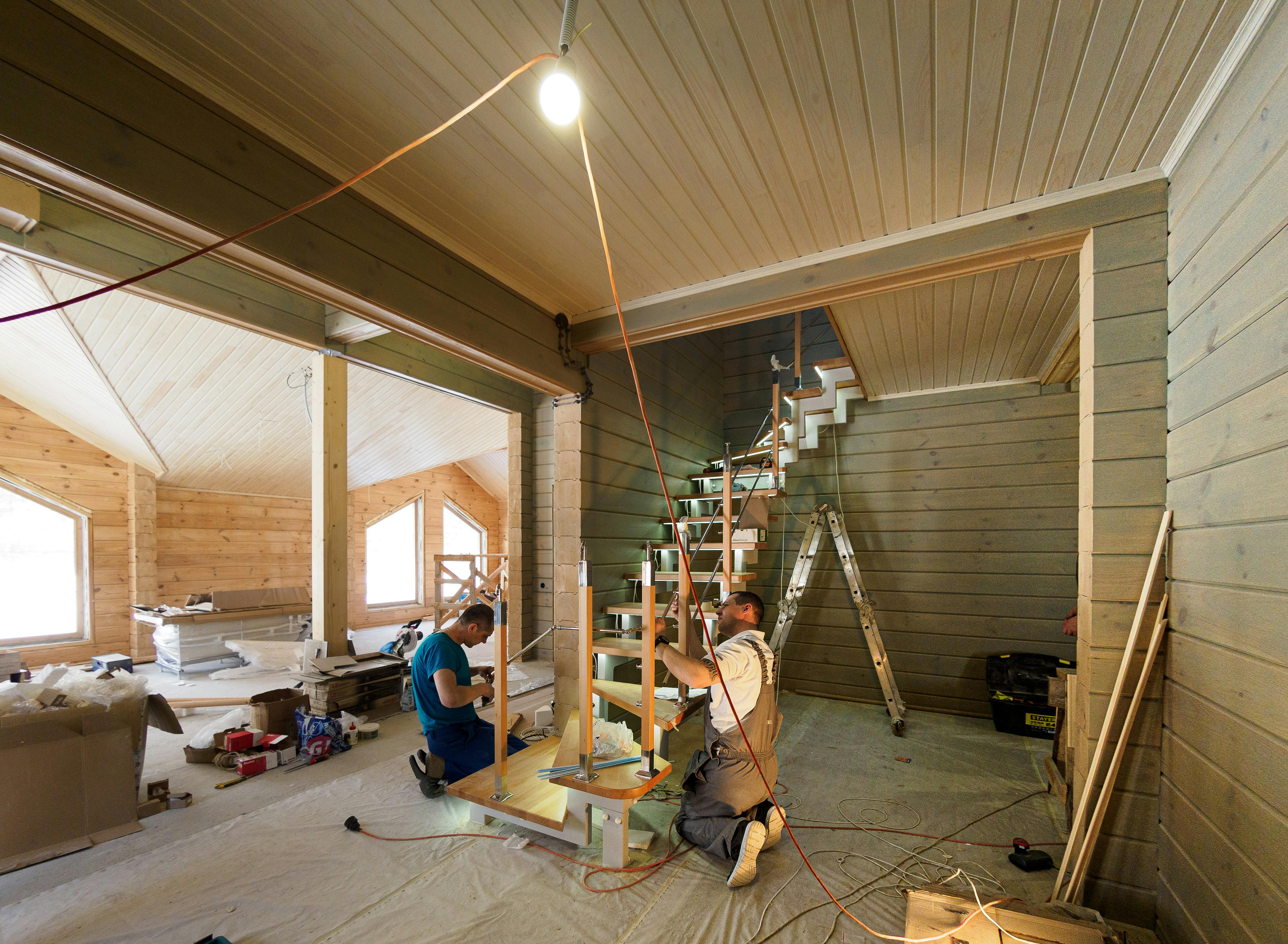 Interior construction support for duplexes, triplexes, and multi-unit buildings